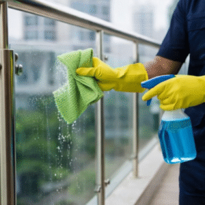 Balcony glass cleaning New Gurgaon, Gurgaon